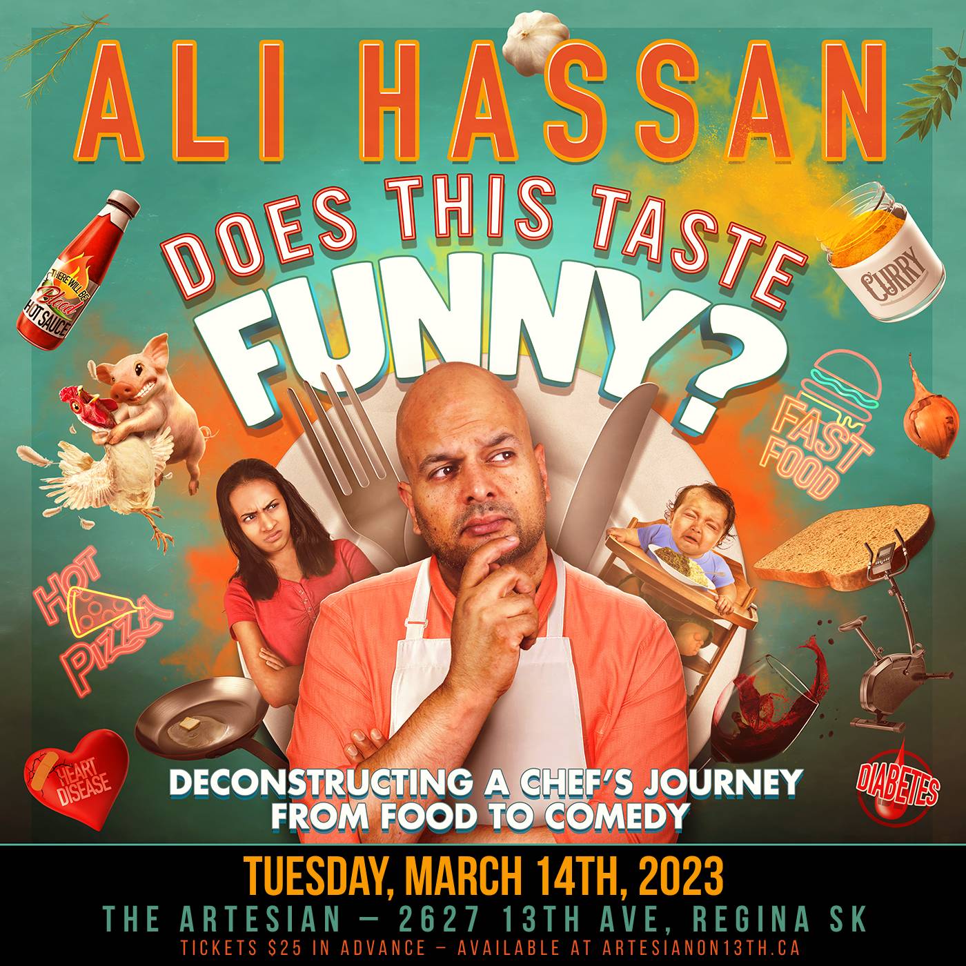 Ali Hassan Does This Taste Funny? Tour presented by The Artesian