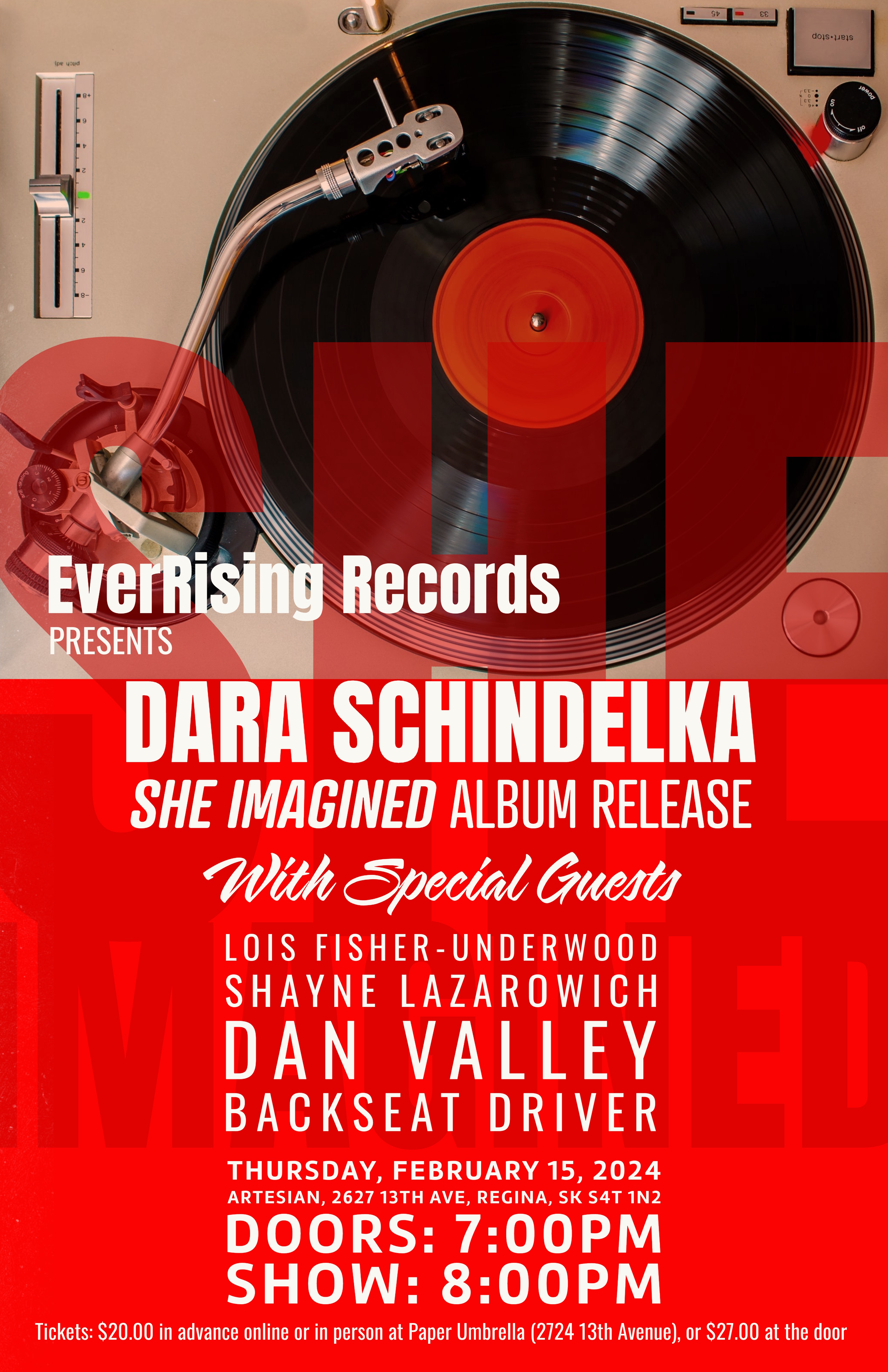 EverRising Records Presents: Dara Schindelka She Imagined Album Release