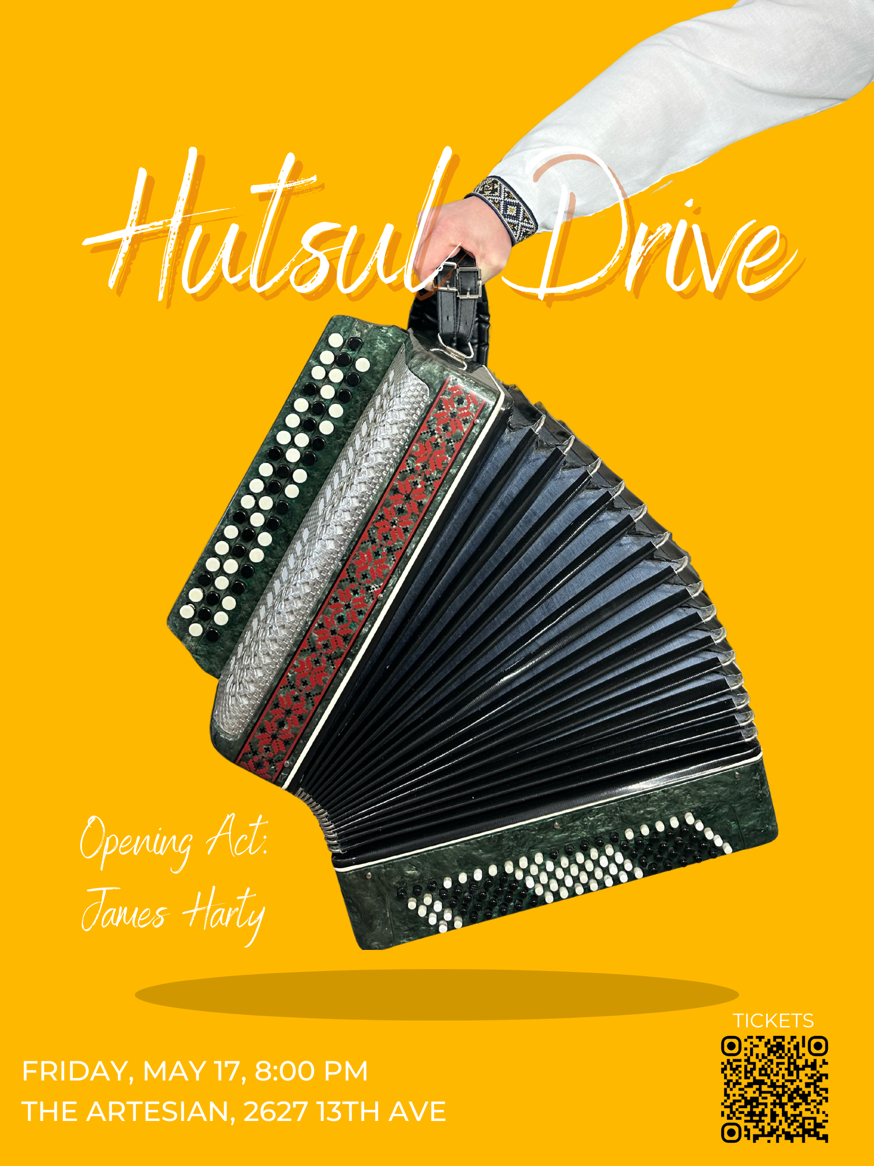 Hutsul Drive with special guest James Harty