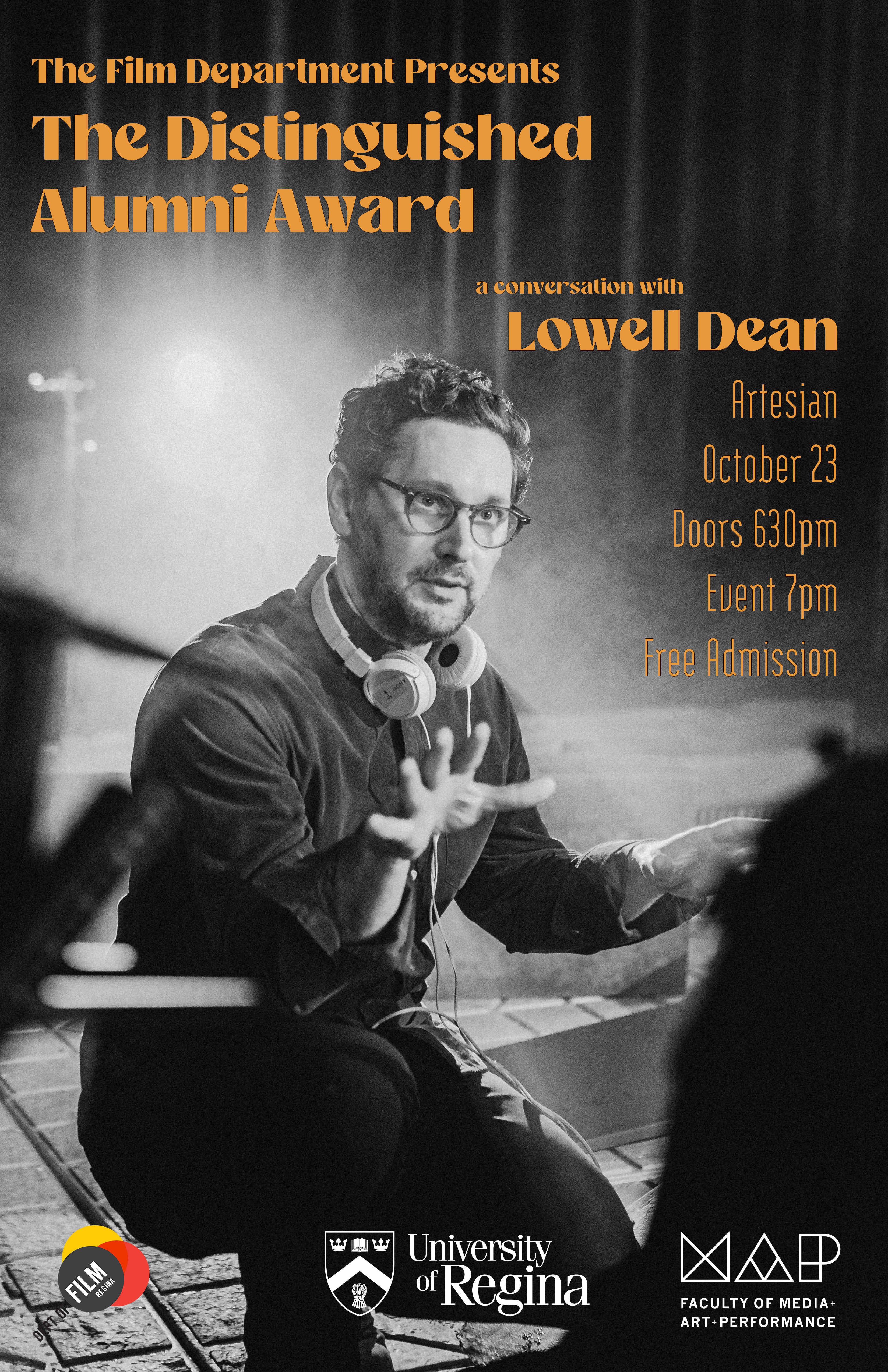 The Film Department Presents The Distinguished Alumni Award: Lowell Dean