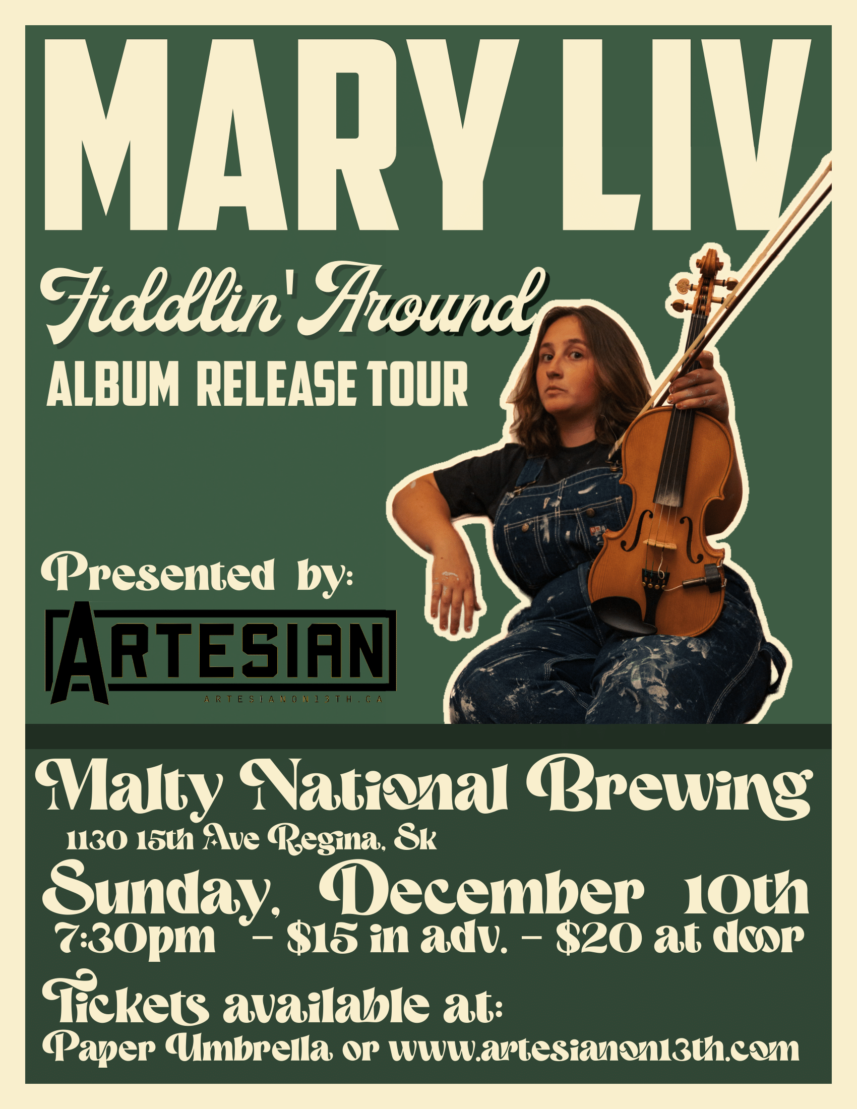 Mary Liv: FIddlin' Around Album Release Tour