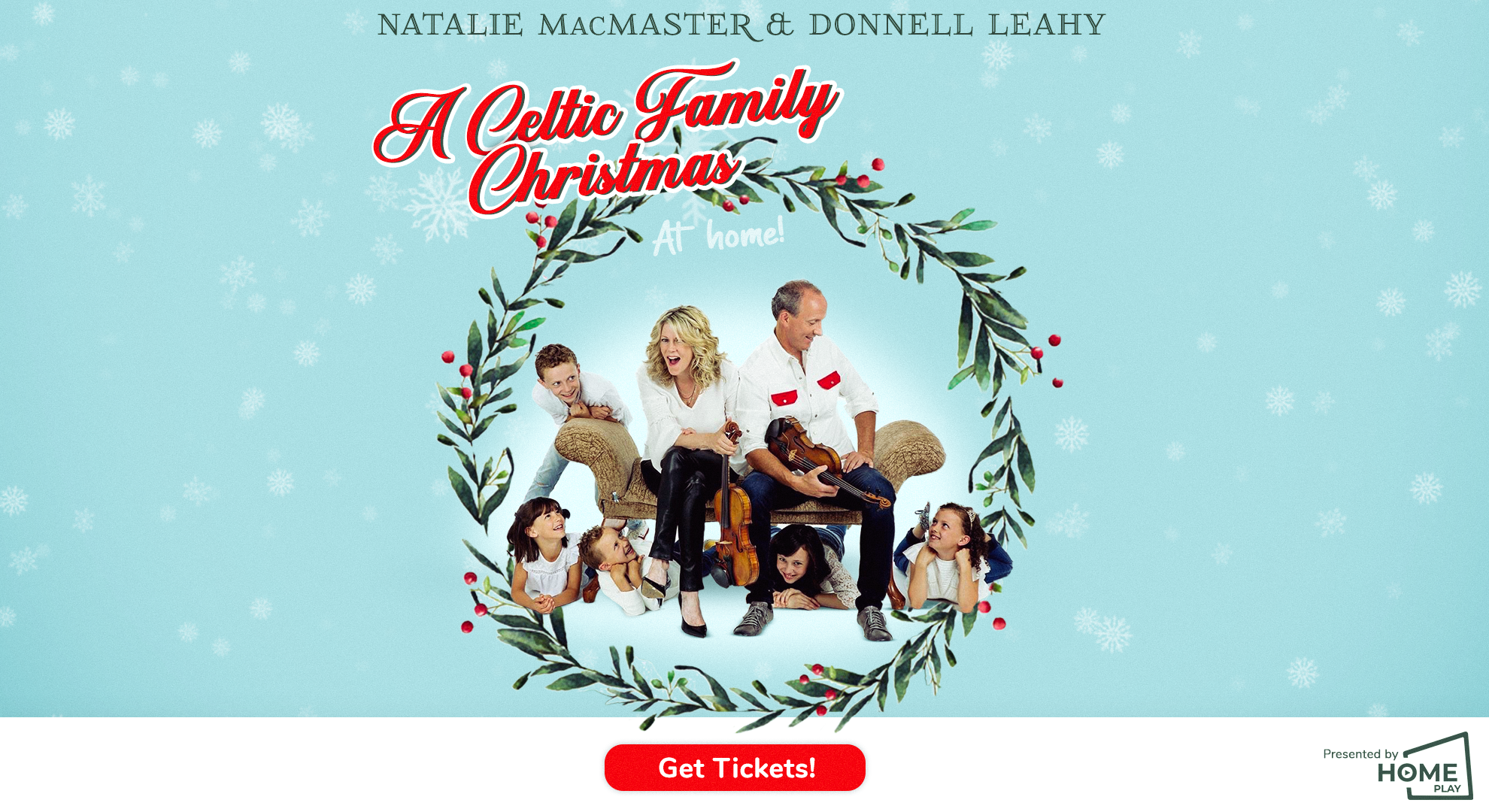 Natalie & Donnell's Celtic Family Christmas At Home!