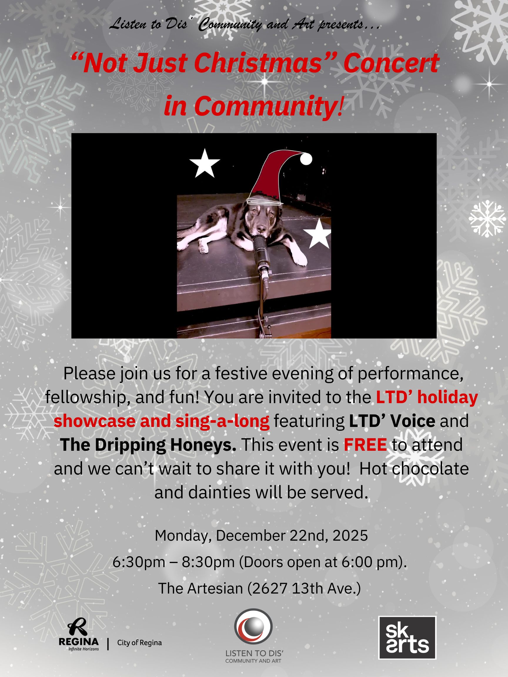 Listen To Dis' presents Not Just Christmas: Concert in Community