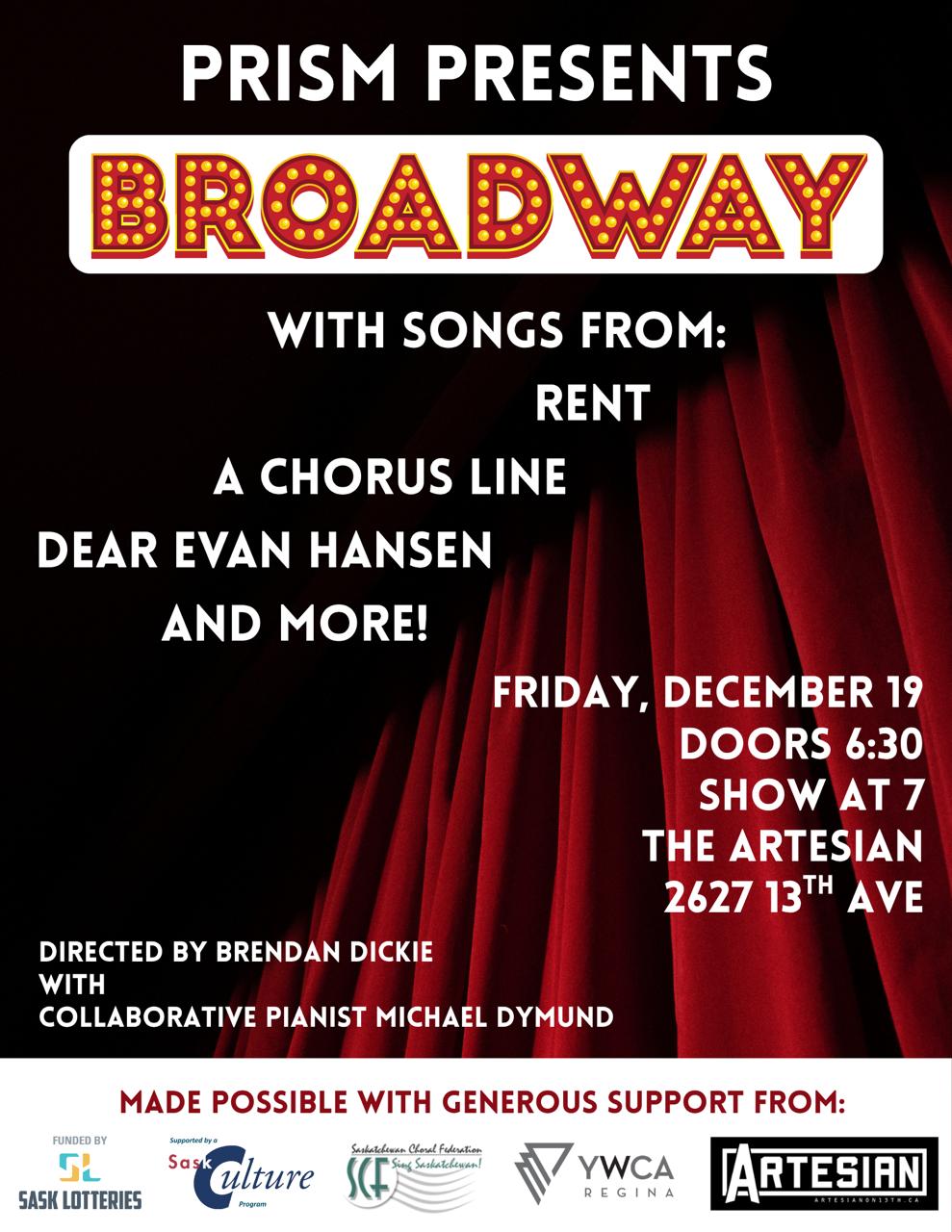 PRISM Choir presents: Broadway!