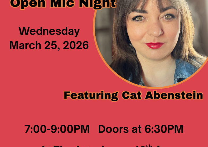 Regina Word Up Open Mic Night Featuring Cat Abenstein