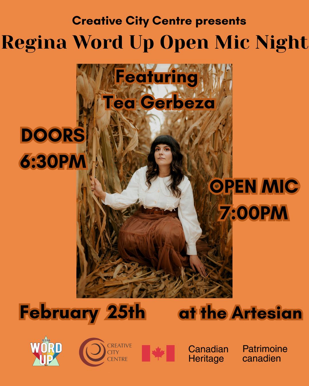 Regina Word Up Open Mic Night featuring Tea Gerbeza