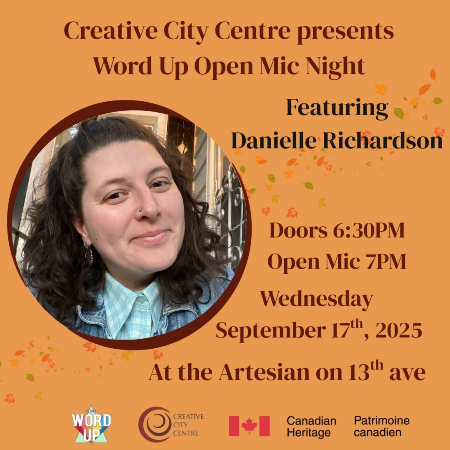 Regina Word Up Open Mic Night feat. Danielle Richardson