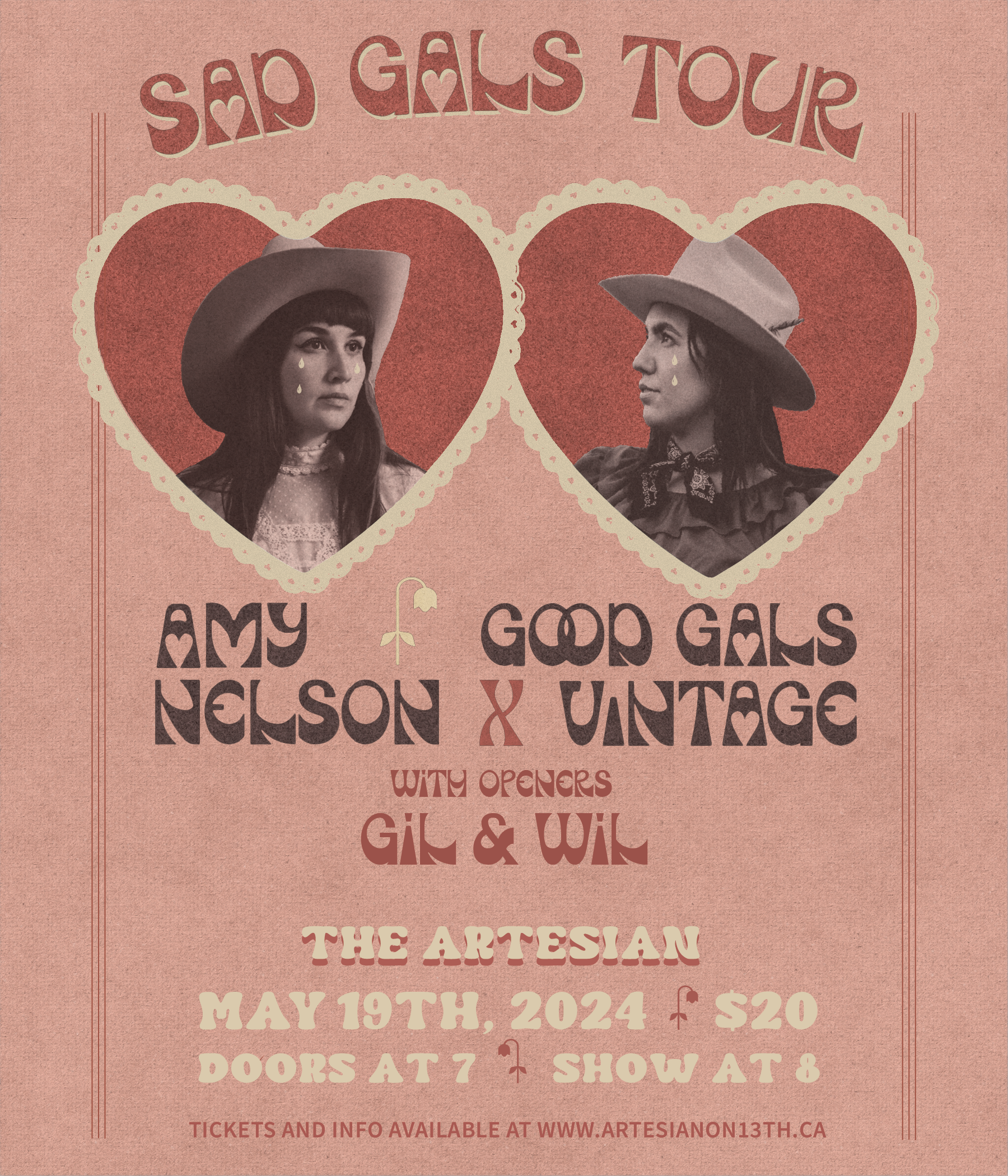 Sad Gals Tour: Amy Nelson X Good Gals Vintage with Special Guest Gil & Wil