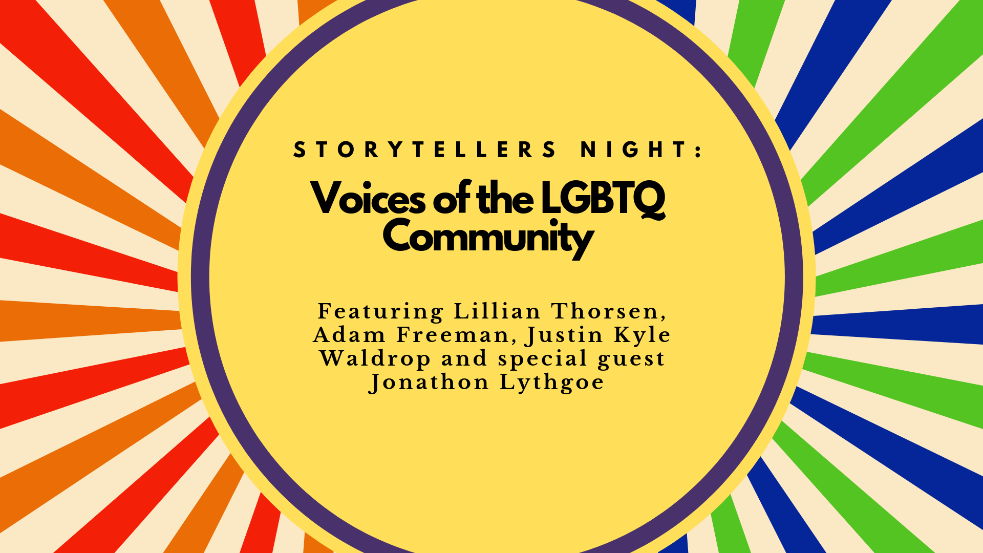 Storytellers Night: Voices of the LGBTQ Community