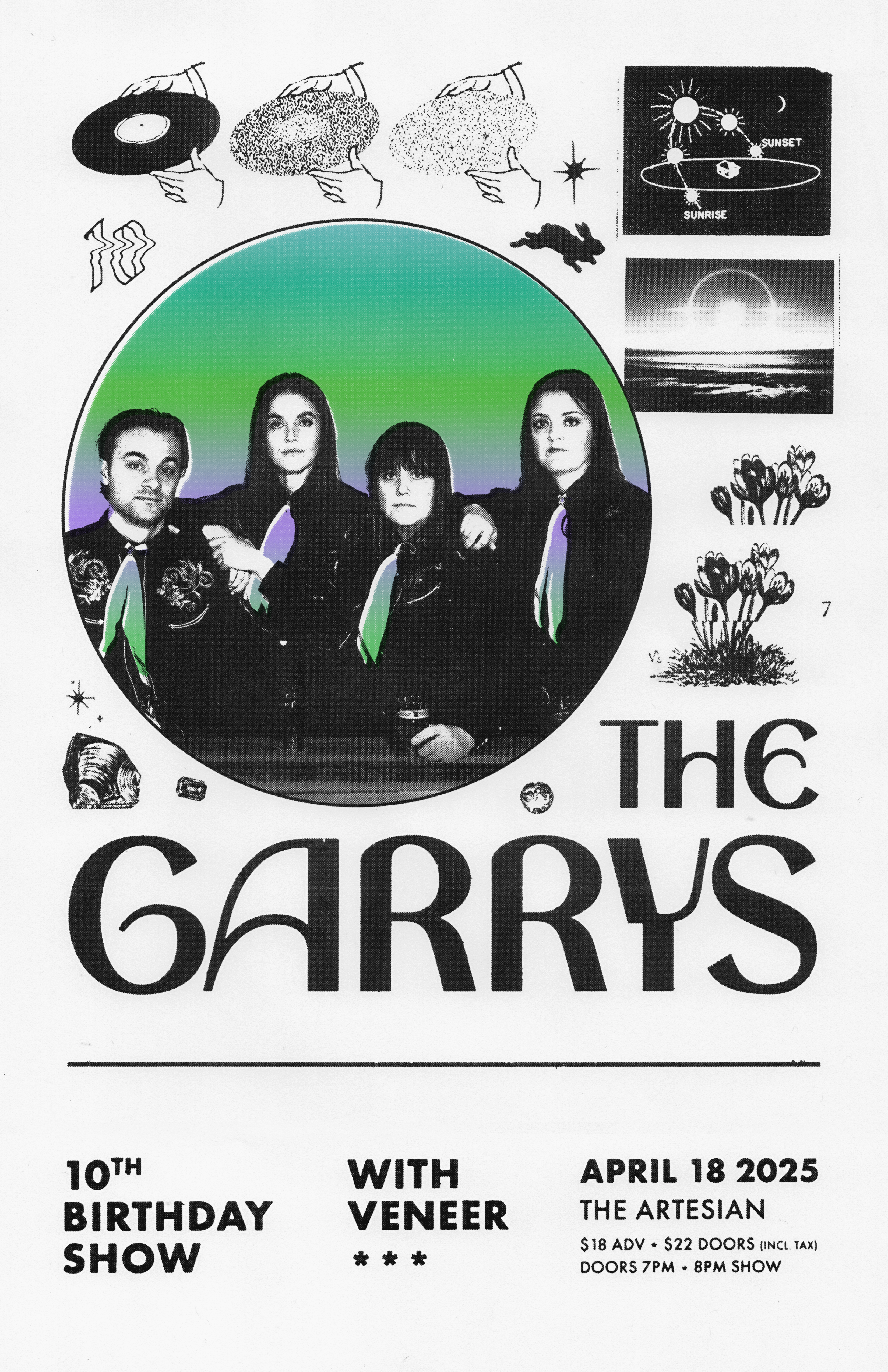 The Garrys - 10th Birthday Show with special guest Veneer