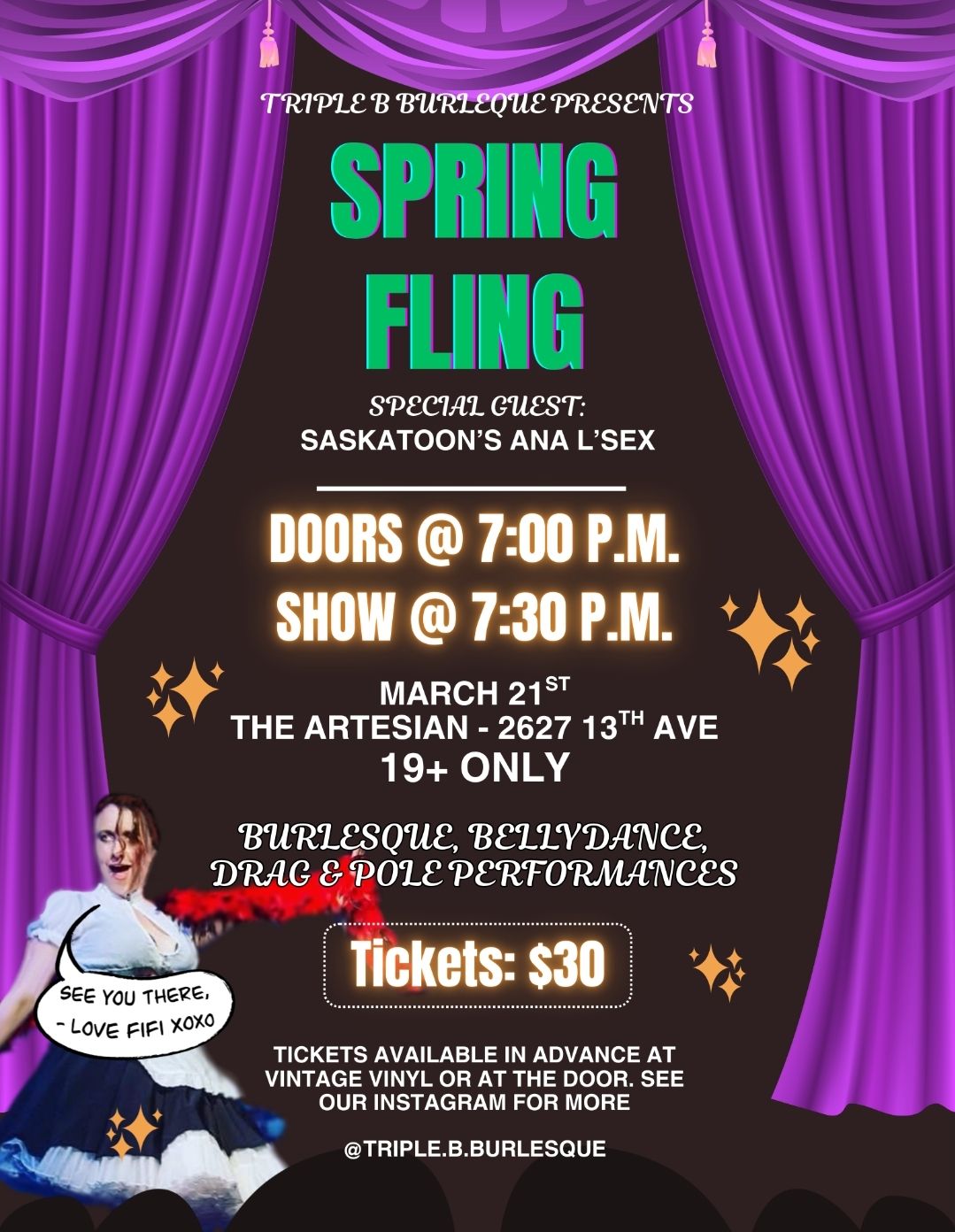 Triple B Burlesque presents: Spring Fling (19+ only)