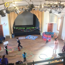 Family Picnic with Kris Alvarez is in full swing this morning at the Artesian! We have hula hoops, we have hop scotch, we even have a stuffed animal clinic in the basement if your favourite teddy bear is feeling sick! Come join us - admission is free but 